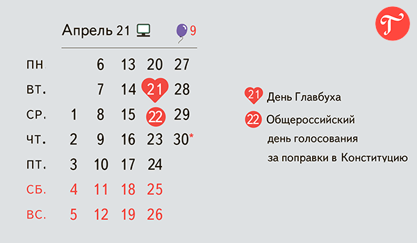 22 апреля 2020 выходной день в России официально: Указ Президента изменил  расчет зарплаты